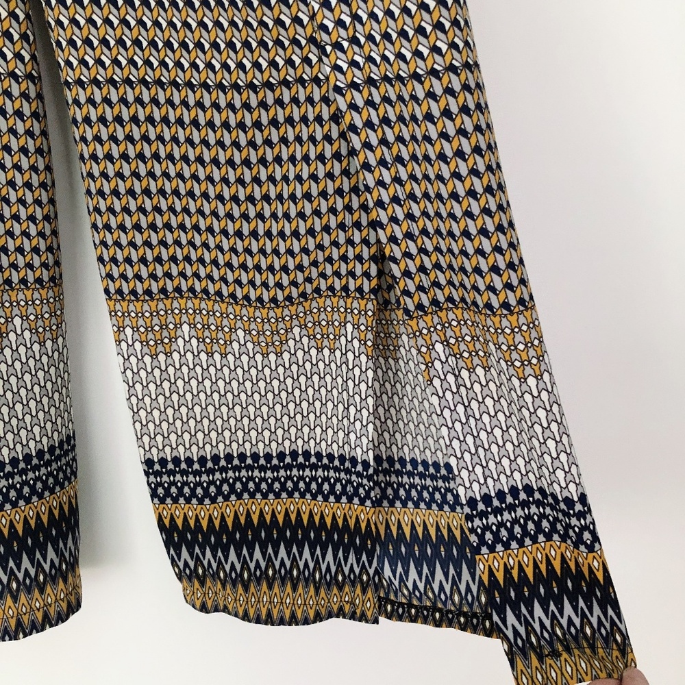 Stunning High Waisted Print Slit Pants Small